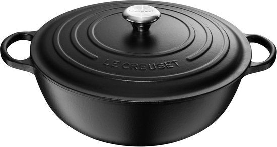 Le Creuset Signature La Marmite Braadpan - 28 cm - Mat Zwart