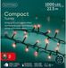 Lumineo Kerstverlichting - 1000 LED lampjes - Rood - 2250 cm - Twinkel effect - Lichtsnoer - Buiten