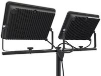 Merkloos HBM Dubbele LED bouwlamp 2 x 150W 2 x 15.500 lumen met statief 5000K