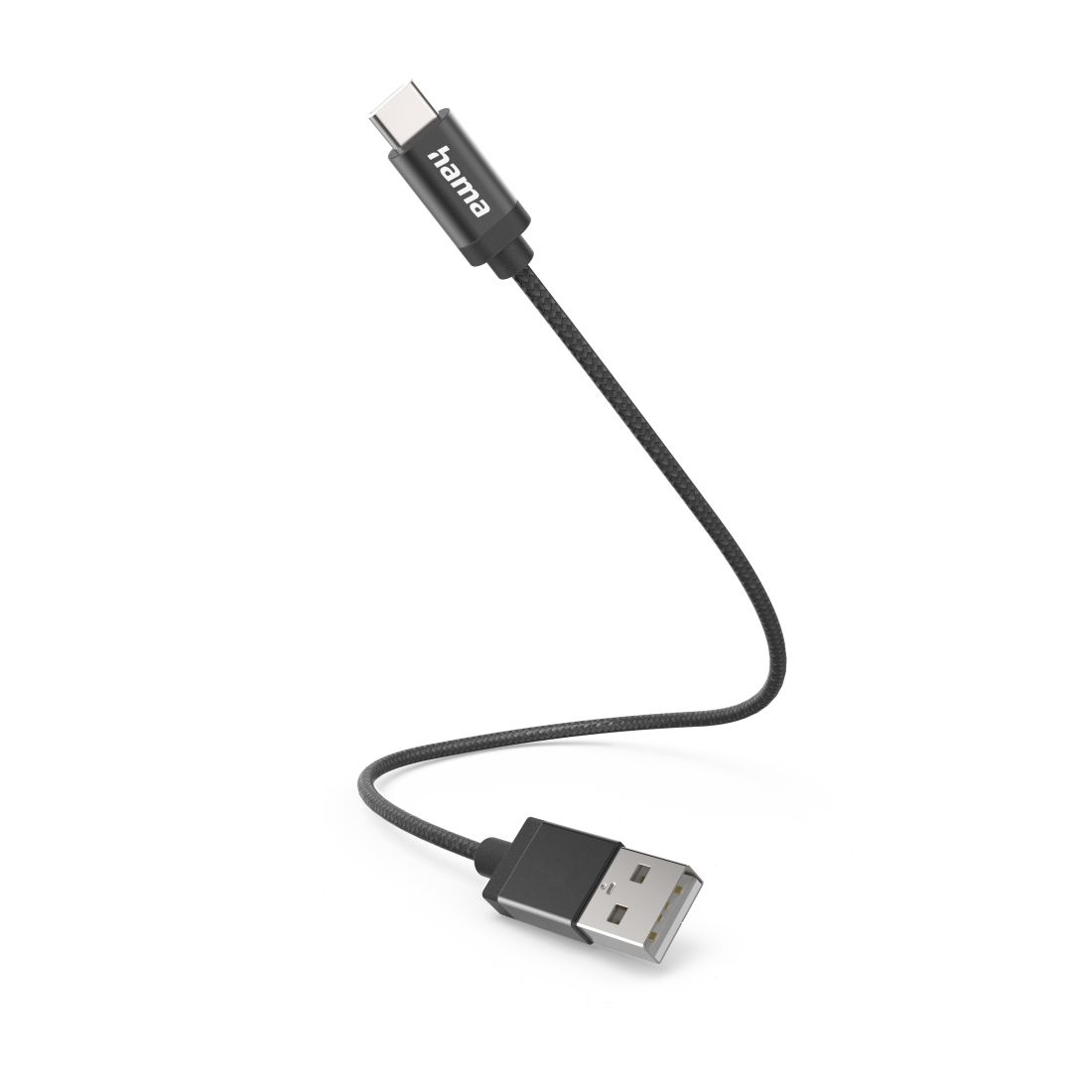 Hama USB-kabel - USB A naar USB C - 0.2m - Zwart