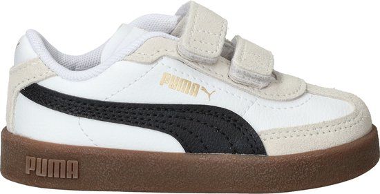 Puma Club II Era V Inf Sneakers Junior - Wit - Zwart - Maat 21 - Unisex