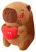 Knuffel Capybara Peluche Animal avec Cœur 25 cm