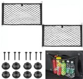 Filet à bagages set van 2 voor auto en caravan, 40 x 25 cm