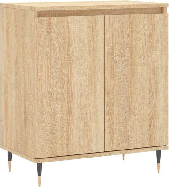 vidaXL Dressoir 60x35x70 cm bewerkt hout sonoma eikenkleurig