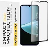 Techsuit Film de protection d'écran pour Xiaomi Redmi 15C 5G / 15C 4G, Verre trempé, Collage intégral, Noir
