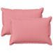 vidaXL - Kussensloop - 2 pcs - HOUTEN - Roze - 50 x 80 cm - Faux Linnen
