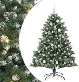vidaXL Kunstkerstboom Groen 150 cm PVC en Plastic en Staal