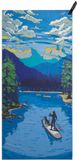 PackTowl PT Personal Daydream Print Body Badhanddoek Blauw Nylon 64 x 137 cm