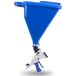 Marshalltown Sharp Shooter 2.1 trechter/spuitpistool met 45 graden hoekadapter, blauw, gereedschap voor schilders