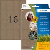 HERMA Universele Etiketten Silphie, 25 x 40 mm, natuurbruin