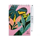 MOYU Bloc-notes effaçable A6 - Love Garden - Couverture rigide