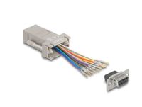 Delock 66472 tussenstuk voor kabels D-Sub 9 pin RJ-50 Gris