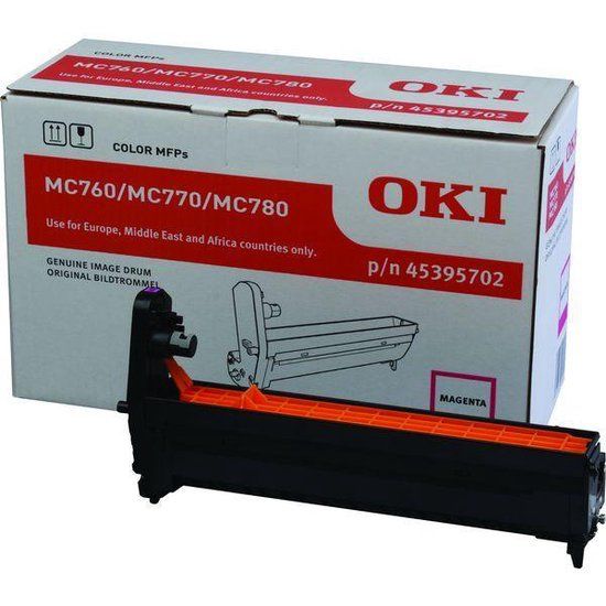 OKI 45395702 Drum Kit - Magenta - 30000 Pages - Compatible with OKI MC760, MC770, MC780
