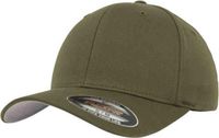 Flexfit Wooly Combed Unisex Baseball Cap - Olive