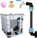 Merkloos Allecto Plus IBC adapter met zwanenhals kraan voor regenwatertank