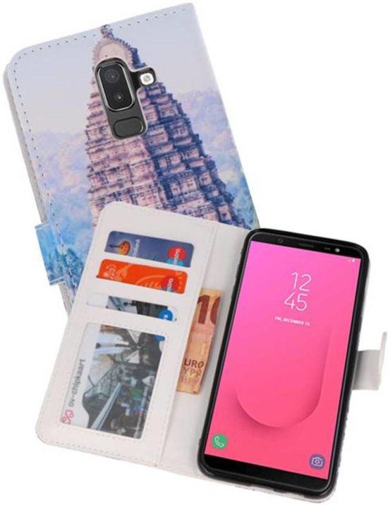 Best Cases Tempel 1 booktype wallet case Hoesje voor Samsung Galaxy J8 - 8718883923775