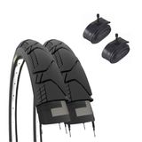 2 banden 700 x 45 C (29 x 1,75) + kamers ventiel Amerika banden Demi Slick Gravel volwassenen trekking mountainbike hybride