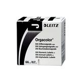 LEITZ Lettersignaal Orgacolor "J", op rol, zwart