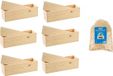 Sans marque 6x caisse à vin en bois/emballage avec couvercle coulissant 33,5 x 9 x 9,5 cm et 150 grammes de matériau de remplissage / laine de bois