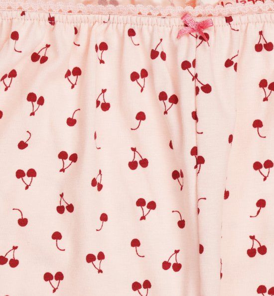 Little Label meisjes pyjama kort roze kersjes 134-140