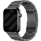 Strap-it Apple Watch Bracelet acier (gris foncé)