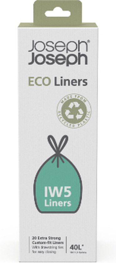 Joseph Joseph Eco Liners Afvalzakken Grijs - IW5 - 40 L - 20 Stuks