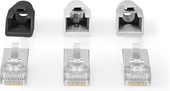 Nedis RJ45 Connector - Pass Through - FTP CAT6a - 10-Pack
