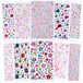 Glitterstenen, zelfklevend, 3514 stuks, 10 vellen, kleurrijke strassteentjes, gezicht, glitterstenen om te knutselen, verschillende vormen, glitterstickers, strassteentjes, zelfklevend voor kinderen