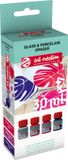 Talens Art Creation Glass & Porcelain Paint Set - Pink/Silver - Opaque