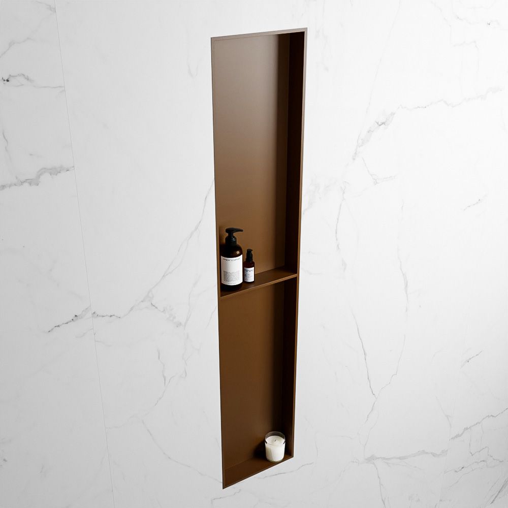 Mondiaz Easy nis met 2 vakken 90x30 rust