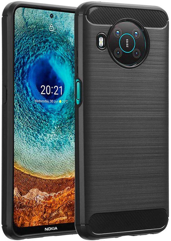 imoshion Brushed Backcover - Zwart - Geschikt voor Nokia X10 / Nokia X20