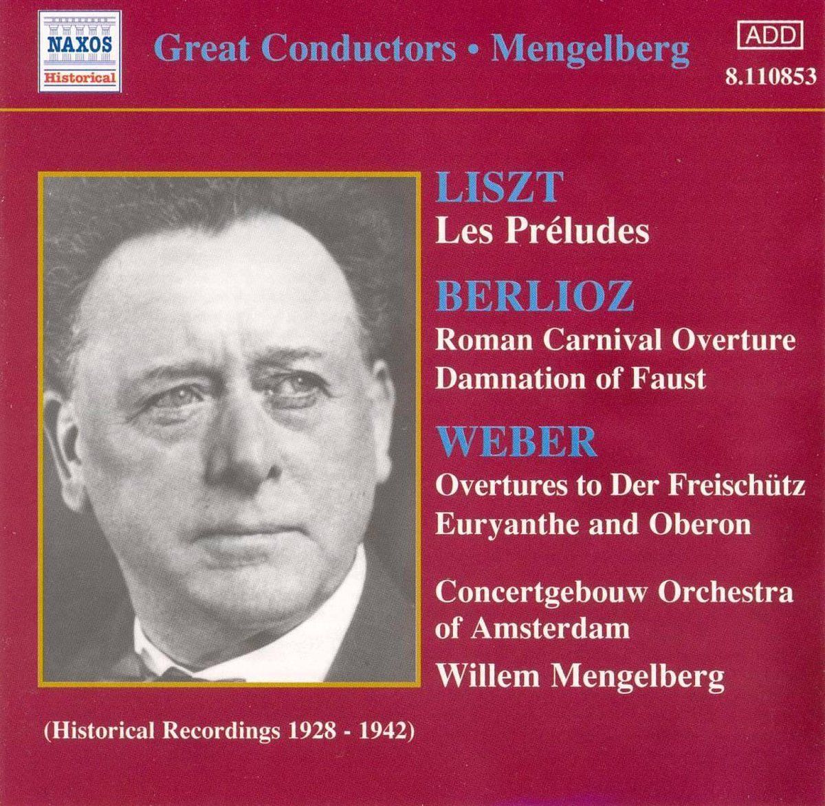 OUTHERE Mengelberg:Weber/Mendelssohn/B