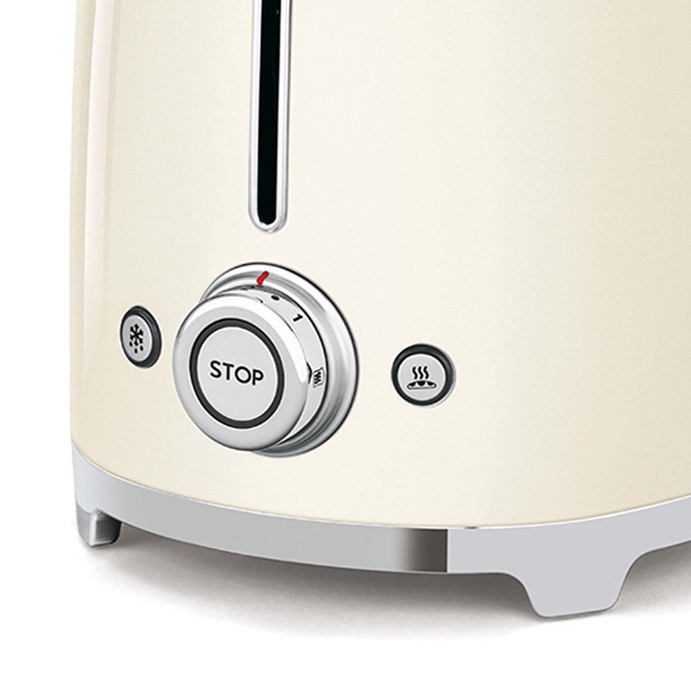 Smeg TSF02CREU - Broodrooster - 4 Sneden - Crème