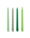 HEMA Kaarsen met twist Ø2x25 groen - 4 stuks