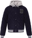DreiMaster Vintage Winterjas navy / lichtgrijs