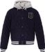DreiMaster Vintage Winterjas navy / lichtgrijs