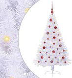 vidaXL Kunstkerstboom met 150 LED Wit 150 cm PVC en Staal