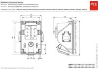 PCE 96062552 CEE-wandcontactdoos 32 A 5-polig 400 V 1 stuk(s)