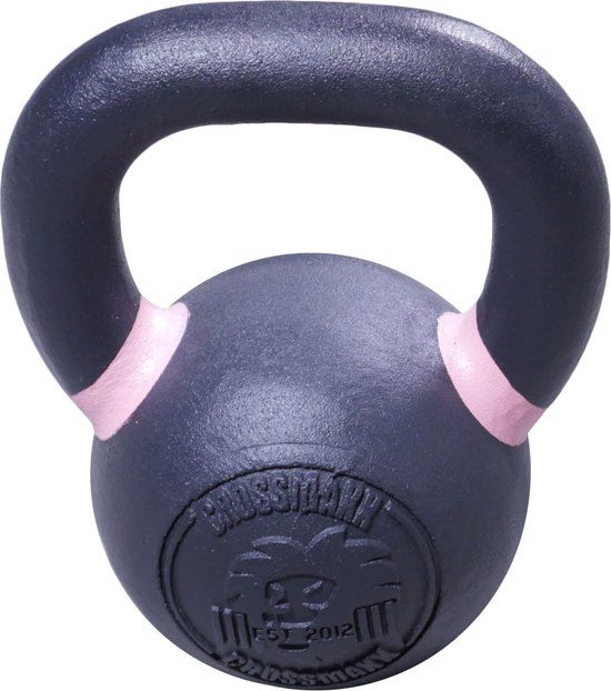 Lifemaxx Crossmaxx Kettlebell - 8 kg - Zwart - Gietijzer