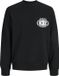 JACK & JONES JCOFADE PRINT SWEAT CREW NECK STYD AW25 Jongens Sweater XL Zwart Katoen