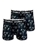 Unabux Boxer BLACK WHITE RABBIT