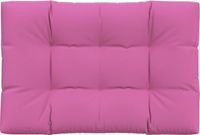 vidaXL Palletkussen 120x80x12 cm stof roze