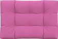 vidaXL Palletkussen 120x80x12 cm stof roze