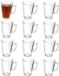 Gerimport Tasses à thé / tasses - 12x pièces - verre - 255 ml