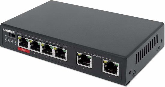 Intellinet 561686 netwerk-switch Fast Ethernet (10/100) Power over Ethernet (PoE) Zwart