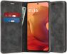 Techsuit Confy Book Wallet Case voor Motorola Moto G15/G15 Power - Zwart