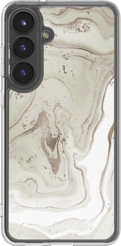 imoshion Hoesje - Geschikt voor Samsung Galaxy S25 FE - Design hoesje - Marble