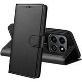 Phonillico® Case voor Honor 200 Smart 5G - Zwart Portemonnee Flap Magnetische Flip Card-opslag