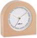 Atlanta Horloge de table 3105-3 Bois Blanc/Brun Radiocommandé Mouvement silencieux Pile