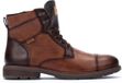 Pikolinos York Heren Veterboots Bruin Leer Textiel